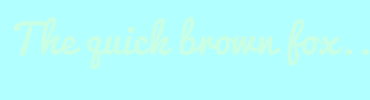 Image with Font Color C9FFE5 and Background Color B2FFFF